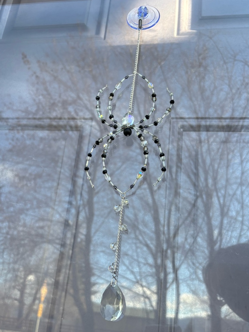 Crystal Beaded Spider Suncatcher - Picture 8 of 10